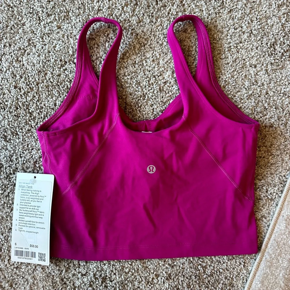 Lululemon Align Tank Ripened Raspberry - Picture 2 of 5